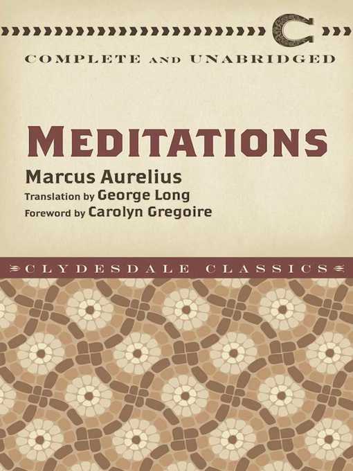 Title details for Meditations by Marcus Aurelius - Wait list
